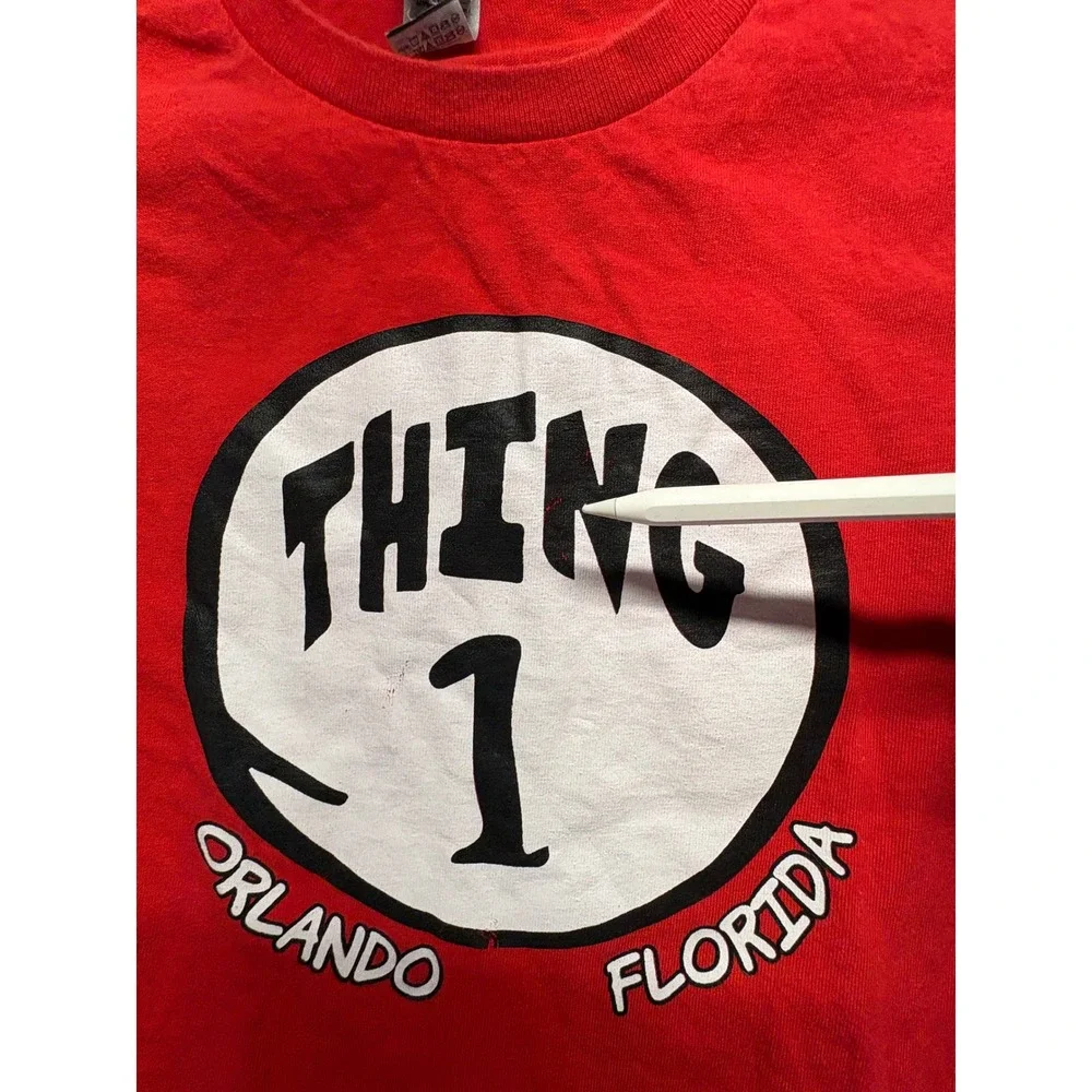 Dr Seuss Thing 1 Shirt Childrens Place Jeans Set Red Blue Boys Size 4T XS - Picture 16 of 16